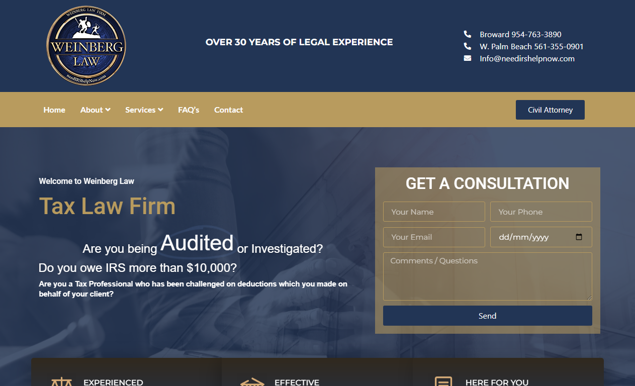 webdesignerwebsiteportfolioofweinberglaw